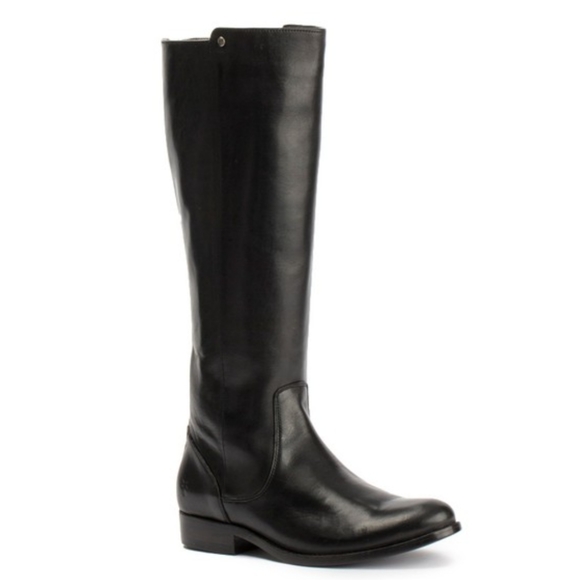 Frye Shoes - FRYE Melissa Stud Back Zip Boots Round Toe